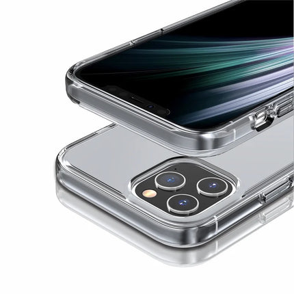 For iPhone 11 Pro Max Case PC + TPU Shockproof Clear Phone Cover