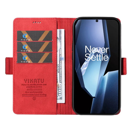 For OnePlus Ace 5G Leather Case YIKATU YK-005 Skin-touch Feeling Wallet Phone Cover