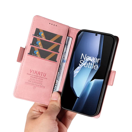 For OnePlus Ace 5G Leather Case YIKATU YK-005 Skin-touch Feeling Wallet Phone Cover
