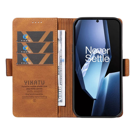 For OnePlus Ace 5G Leather Case YIKATU YK-005 Skin-touch Feeling Wallet Phone Cover