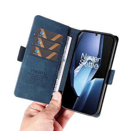 For OnePlus Ace 5G Leather Case YIKATU YK-005 Skin-touch Feeling Wallet Phone Cover
