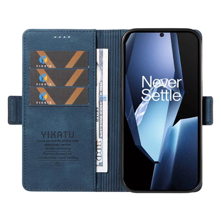 For OnePlus Ace 5G Leather Case YIKATU YK-005 Skin-touch Feeling Wallet Phone Cover