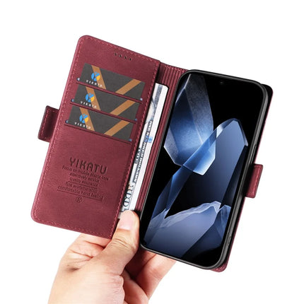 For OnePlus 13 Leather Case YIKATU YK-005 Skin-touch Feeling Wallet Phone Cover