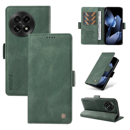 For OnePlus 13 Leather Case YIKATU YK-005 Skin-touch Feeling Wallet Phone Cover - Green