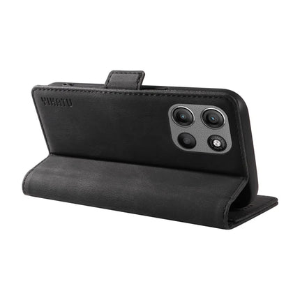 For Motorola Moto G15 4G Leather Case YIKATU YK-005 Skin-touch Feeling Wallet Phone Cover