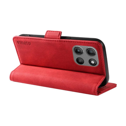 For Motorola Moto G15 4G Leather Case YIKATU YK-005 Skin-touch Feeling Wallet Phone Cover