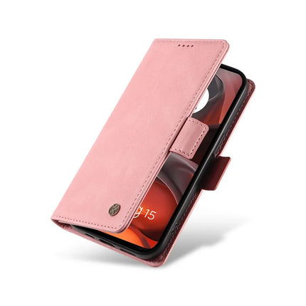 For Motorola Moto G15 4G Leather Case YIKATU YK-005 Skin-touch Feeling Wallet Phone Cover