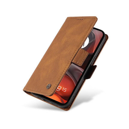 For Motorola Moto G15 4G Leather Case YIKATU YK-005 Skin-touch Feeling Wallet Phone Cover