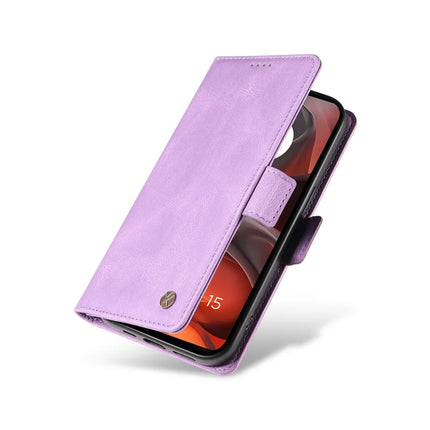 For Motorola Moto G15 4G Leather Case YIKATU YK-005 Skin-touch Feeling Wallet Phone Cover