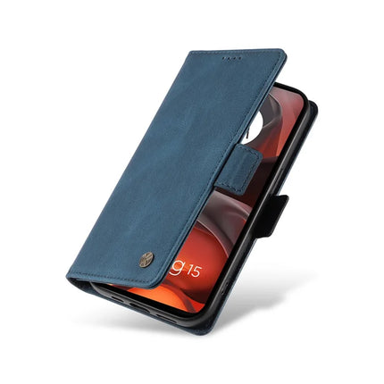 For Motorola Moto G15 4G Leather Case YIKATU YK-005 Skin-touch Feeling Wallet Phone Cover