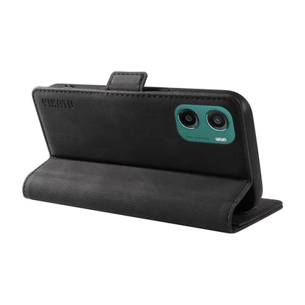 For Motorola Moto G05 4G Leather Case YIKATU YK-005 Skin-touch Feeling Wallet Phone Cover