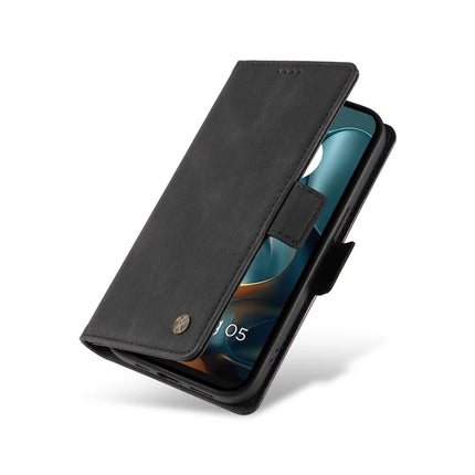 For Motorola Moto G05 4G Leather Case YIKATU YK-005 Skin-touch Feeling Wallet Phone Cover