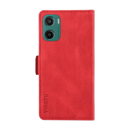 For Motorola Moto G05 4G Leather Case YIKATU YK-005 Skin-touch Feeling Wallet Phone Cover