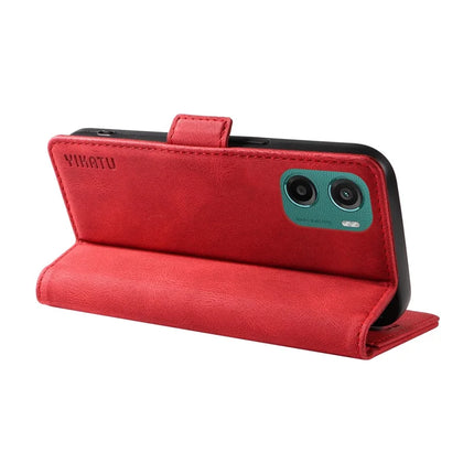 For Motorola Moto G05 4G Leather Case YIKATU YK-005 Skin-touch Feeling Wallet Phone Cover