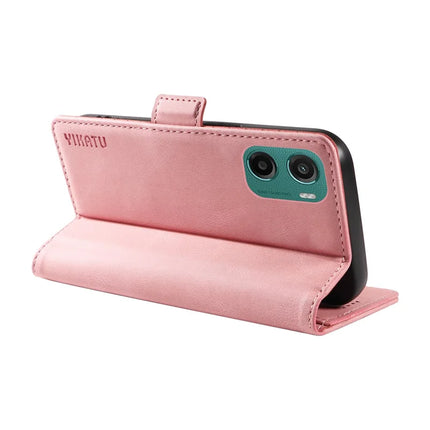 For Motorola Moto G05 4G Leather Case YIKATU YK-005 Skin-touch Feeling Wallet Phone Cover