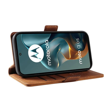 For Motorola Moto G05 4G Leather Case YIKATU YK-005 Skin-touch Feeling Wallet Phone Cover
