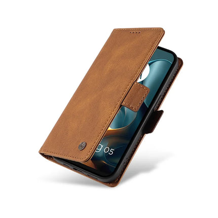 For Motorola Moto G05 4G Leather Case YIKATU YK-005 Skin-touch Feeling Wallet Phone Cover