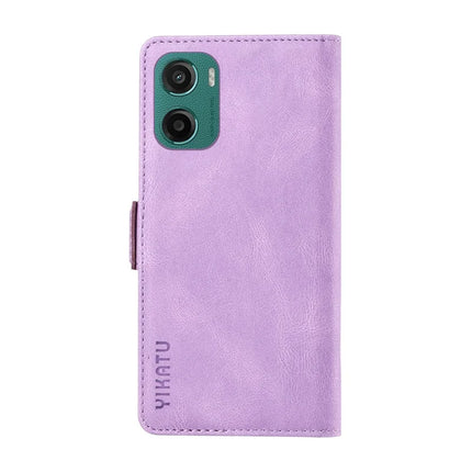 For Motorola Moto G05 4G Leather Case YIKATU YK-005 Skin-touch Feeling Wallet Phone Cover