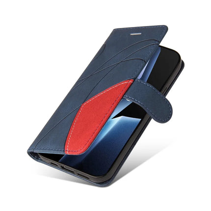 For OnePlus Ace 5G Leather Case Wallet Stand Color Splicing Phone Cover