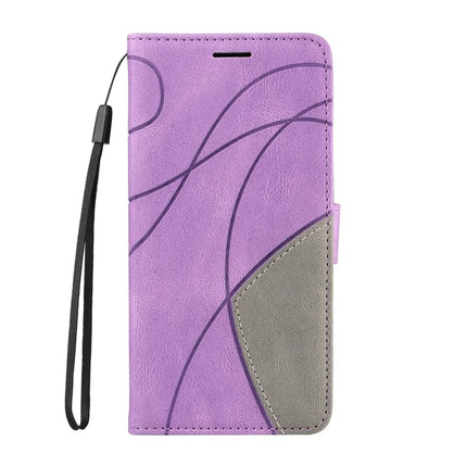 For OnePlus Ace 5G Leather Case Wallet Stand Color Splicing Phone Cover