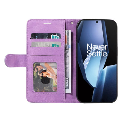 For OnePlus Ace 5G Leather Case Wallet Stand Color Splicing Phone Cover