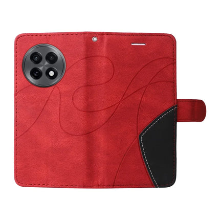 For OnePlus Ace 5G Leather Case Wallet Stand Color Splicing Phone Cover