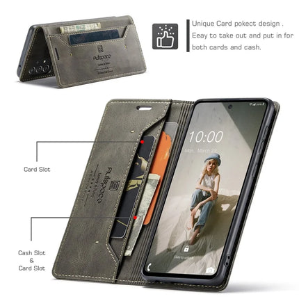 For Samsung Galaxy A40 Wallet Case AUTSPACE A01 Leather Stand Cover with RFID Blocking Card Holder
