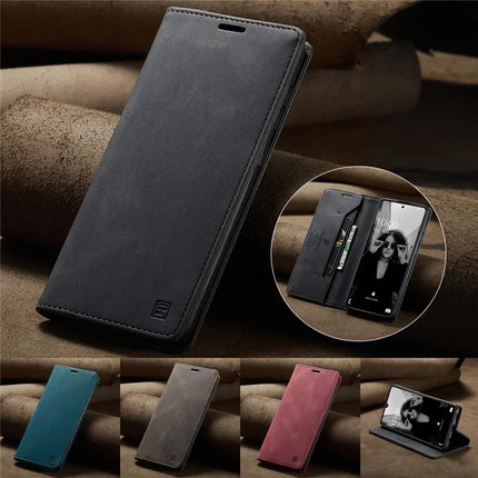 For Samsung Galaxy A40 Wallet Case AUTSPACE A01 Leather Stand Cover with RFID Blocking Card Holder