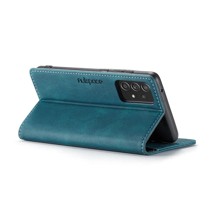 For Samsung Galaxy A40 Wallet Case AUTSPACE A01 Leather Stand Cover with RFID Blocking Card Holder