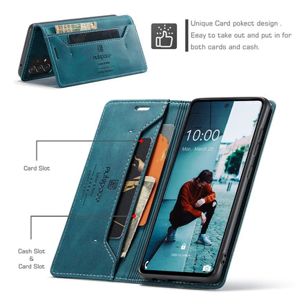 For Samsung Galaxy A40 Wallet Case AUTSPACE A01 Leather Stand Cover with RFID Blocking Card Holder