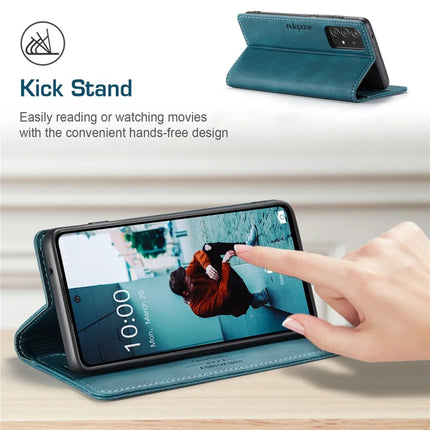 For Samsung Galaxy A40 Wallet Case AUTSPACE A01 Leather Stand Cover with RFID Blocking Card Holder
