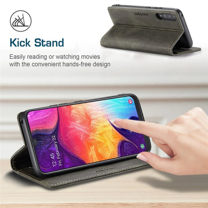 For Samsung Galaxy A50s / Galaxy A30s / Galaxy A50 Wallet Case AUTSPACE A01 Leather Stand Cover with RFID Blocking Card Holder