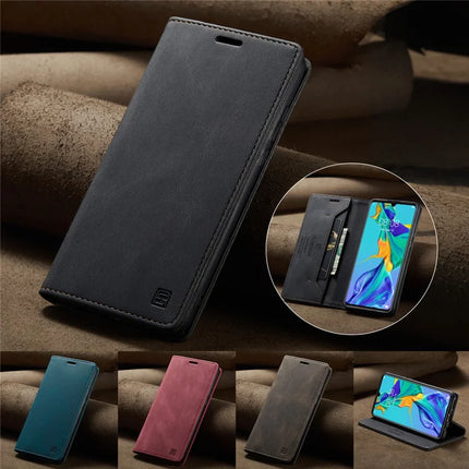 For Samsung Galaxy A50s / Galaxy A30s / Galaxy A50 Wallet Case AUTSPACE A01 Leather Stand Cover with RFID Blocking Card Holder