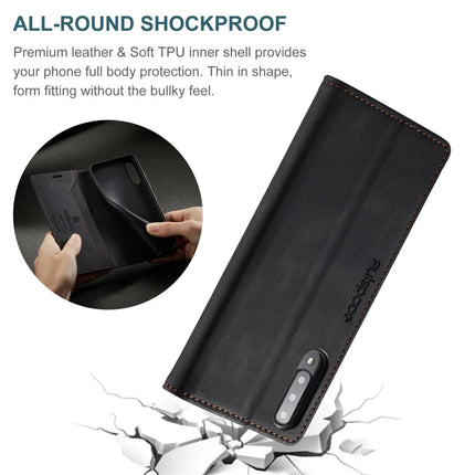 For Samsung Galaxy A50s / Galaxy A30s / Galaxy A50 Wallet Case AUTSPACE A01 Leather Stand Cover with RFID Blocking Card Holder
