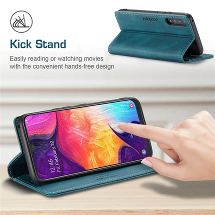 For Samsung Galaxy A50s / Galaxy A30s / Galaxy A50 Wallet Case AUTSPACE A01 Leather Stand Cover with RFID Blocking Card Holder