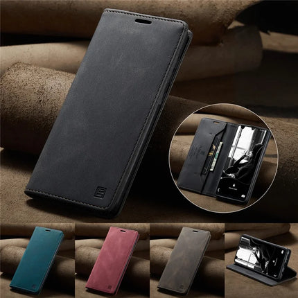 For Samsung Galaxy A31 Wallet Case AUTSPACE A01 Leather Stand Cover with RFID Blocking Card Holder