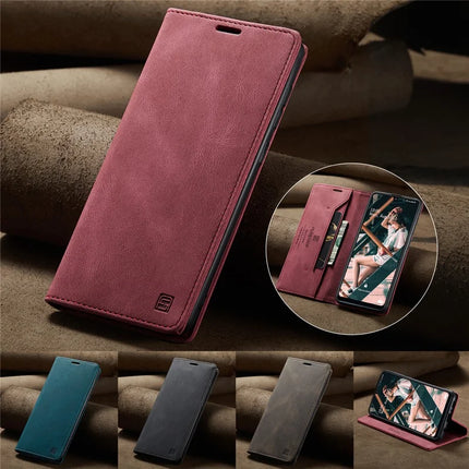 For Samsung Galaxy A31 Wallet Case AUTSPACE A01 Leather Stand Cover with RFID Blocking Card Holder