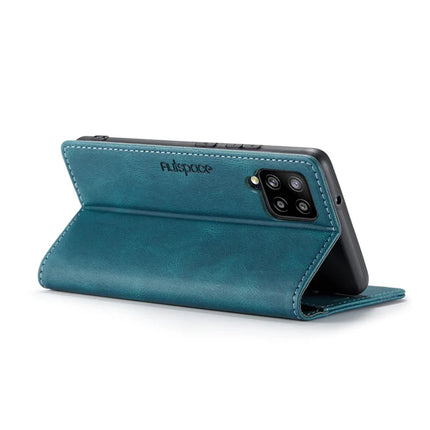 For Samsung Galaxy M42 5G / Galaxy A42 5G Wallet Case AUTSPACE A01 Leather Stand Cover with RFID Blocking Card Holder