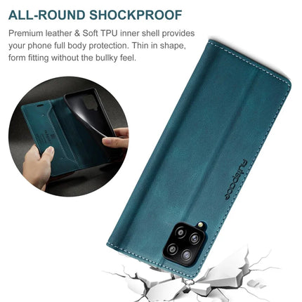For Samsung Galaxy M42 5G / Galaxy A42 5G Wallet Case AUTSPACE A01 Leather Stand Cover with RFID Blocking Card Holder