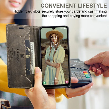 For Samsung Galaxy A15 5G / Galaxy A15 4G Wallet Case AUTSPACE A01 Leather Stand Cover with RFID Blocking Card Holder