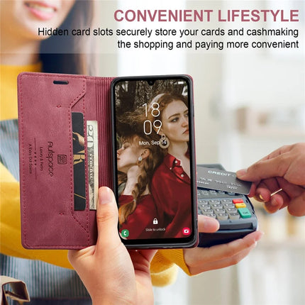For Samsung Galaxy A15 5G / Galaxy A15 4G Wallet Case AUTSPACE A01 Leather Stand Cover with RFID Blocking Card Holder