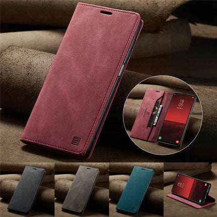 For Samsung Galaxy A25 5G (Global) (161.0 x 76.5 x 8.3mm) Wallet Case AUTSPACE A01 Leather Stand Cover with RFID Blocking Card Holder