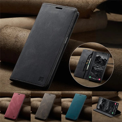 For Samsung Galaxy A25 5G (Global) (161.0 x 76.5 x 8.3mm) Wallet Case AUTSPACE A01 Leather Stand Cover with RFID Blocking Card Holder