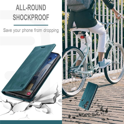 For Samsung Galaxy A35 5G Wallet Case AUTSPACE A01 Leather Stand Cover with RFID Blocking Card Holder