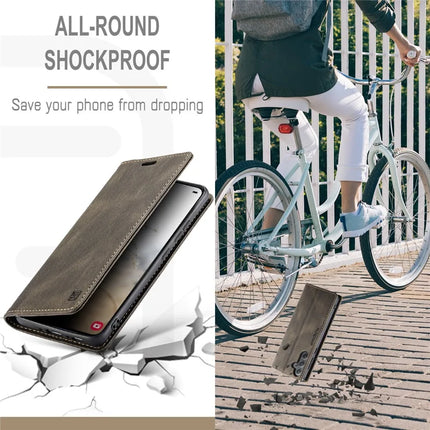 For Samsung Galaxy A35 5G Wallet Case AUTSPACE A01 Leather Stand Cover with RFID Blocking Card Holder