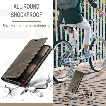 For Samsung Galaxy A55 5G Wallet Case AUTSPACE A01 Leather Stand Cover with RFID Blocking Card Holder