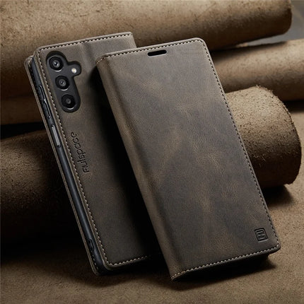 For Samsung Galaxy A16 5G Wallet Case AUTSPACE A01 Leather Stand Cover with RFID Blocking Card Holder