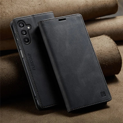 For Samsung Galaxy A16 5G Wallet Case AUTSPACE A01 Leather Stand Cover with RFID Blocking Card Holder