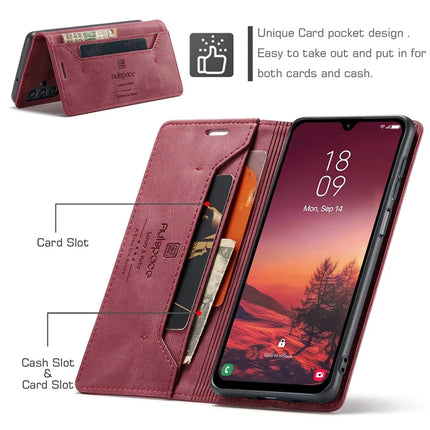 For Samsung Galaxy A16 5G Wallet Case AUTSPACE A01 Leather Stand Cover with RFID Blocking Card Holder