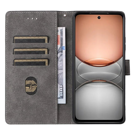 Wallet Phone Case for Realme 14x 5G / V60 Pro / C75 RFID Blocking PU Leather Cover Stand View